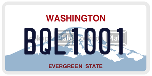 BQL1001  license plate in WA