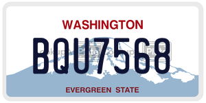 BQU7568  license plate in WA