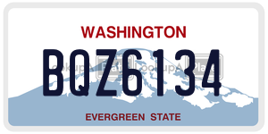 BQZ6134  license plate in WA
