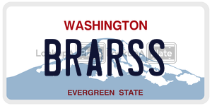 BRARSS license plate in Washington