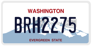 BRH2275  license plate in WA