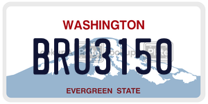 BRU3150  license plate in WA