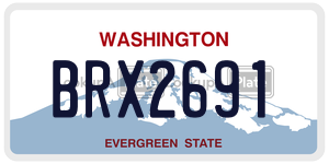 BRX2691  license plate in WA