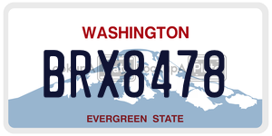 BRX8478  license plate in WA