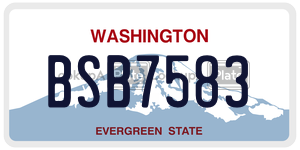 BSB7583  license plate in WA