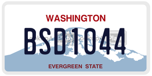 BSD1044  license plate in WA