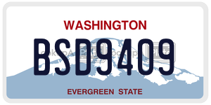 BSD9409  license plate in WA