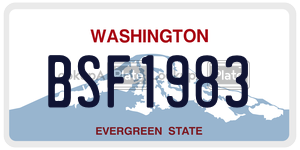 BSF1983  license plate in WA