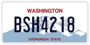 BSH4218  license plate in WA