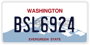 BSL6924  license plate in WA