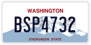 BSP4732  license plate in WA