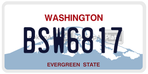 BSW6817  license plate in WA