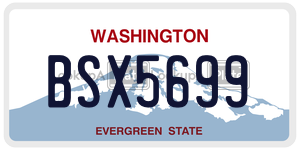 BSX5699  license plate in WA