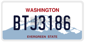 BTJ3186  license plate in WA