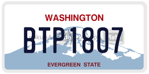BTP1807  license plate in WA