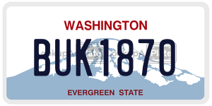 BUK1870 license plate in Washington