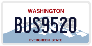 BUS9520  license plate in WA