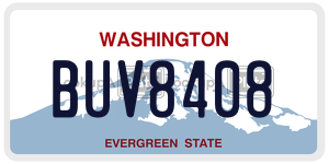 BUV8408  license plate in WA
