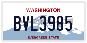 BVL3985  license plate in WA