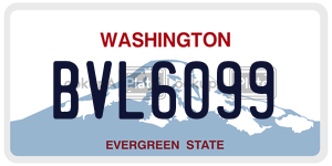 BVL6099  license plate in WA