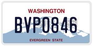 BVP0846  license plate in WA