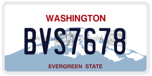 BVS7678  license plate in WA