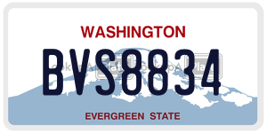 BVS8834  license plate in WA