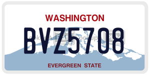 BVZ5708  license plate in WA