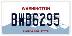 BWB6295  license plate in WA