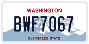 BWF7067  license plate in WA