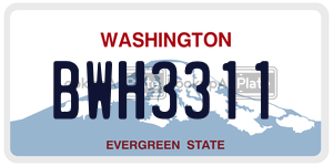 BWH3311  license plate in WA