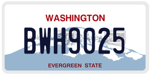 BWH9025  license plate in WA