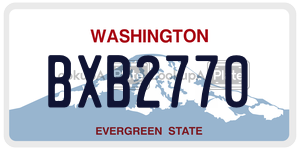 BXB2770  license plate in WA