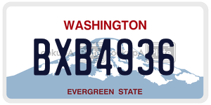 BXB4936  license plate in WA