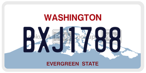 BXJ1788  license plate in WA