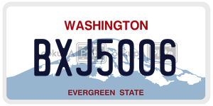 BXJ5006  license plate in WA