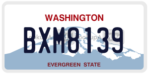 BXM8139  license plate in WA