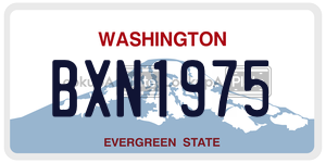 BXN1975  license plate in WA