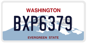 BXP6379  license plate in WA