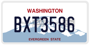 BXT3586  license plate in WA
