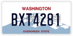 BXT4281  license plate in WA