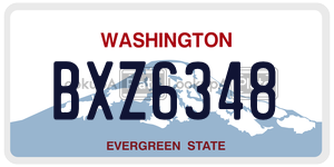 BXZ6348  license plate in WA