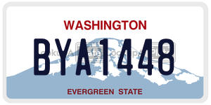 BYA1448  license plate in WA