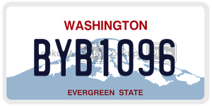 BYB1096 license plate in Washington