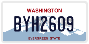 BYH2609  license plate in WA