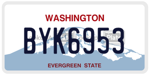 BYK6953  license plate in WA