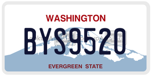 BYS9520  license plate in WA