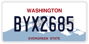 BYX2685  license plate in WA