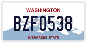 BZF0538  license plate in WA