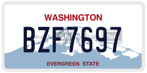 BZF7697  license plate in WA